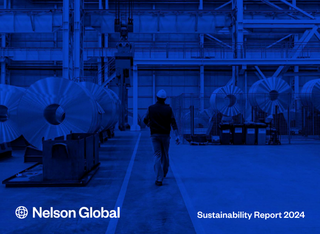 Cover of Nelson Global's 2024 Sustainability Report.