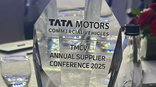 An award from Tata Motors Commercial Vehicles at its Annual Supplier Conference 2025.